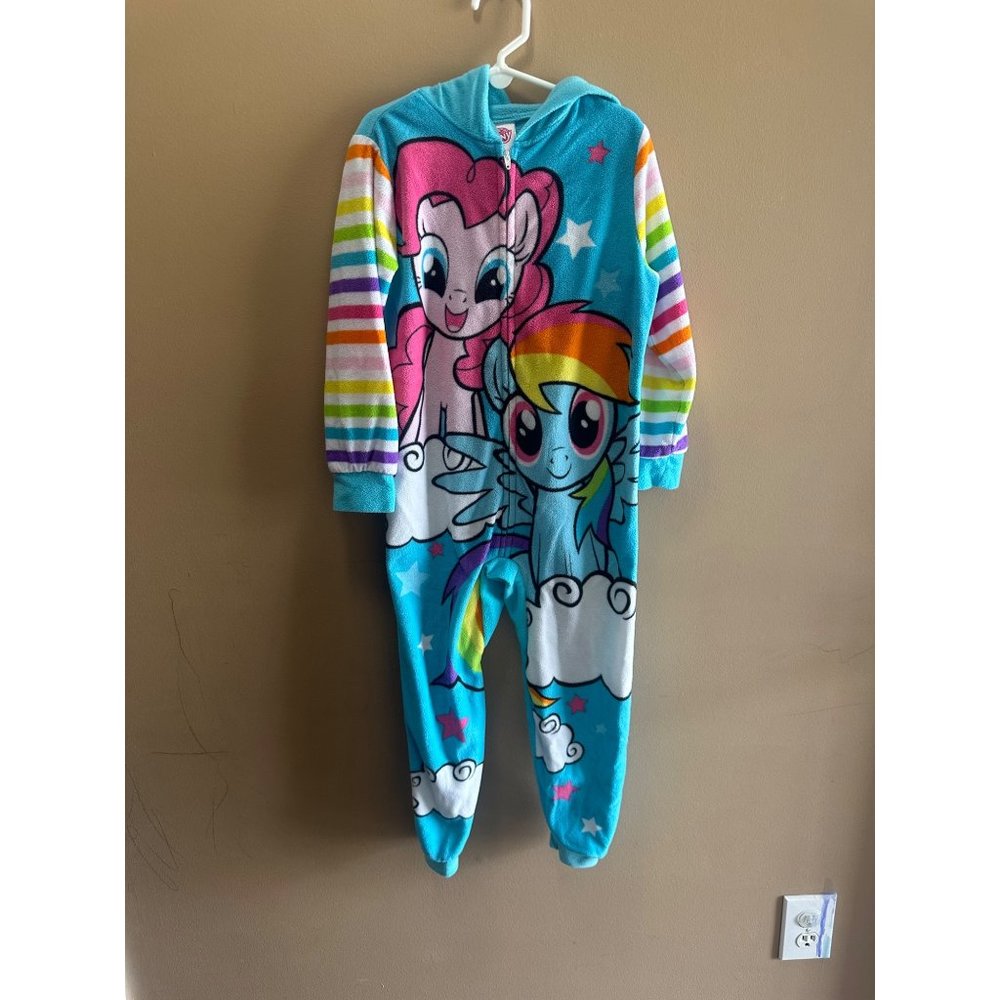 My Little Pony Fleece Hooded Sleeper Size 6 Girls